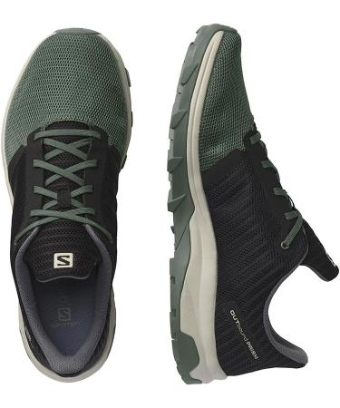 Salomon Men's Outbound Prism Hiking Shoes - Black/Castor Gray/Rainy Day - Size 9.5 - Buy Online on GoSupps.com