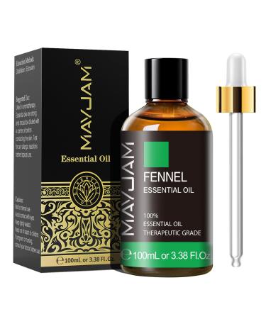 MAYJAM Fennel Essential Oil 100ML Fennel Oil for Diffuser Humidifier DIY Home Wardrobes Fennel 100 ml (Pack of 1)