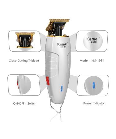 Kemei Professional 0mm Bald Head Hair Trimmer for Men - Cordless Beard & Hair Grooming Kit - Buy Online on GoSupps.com