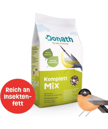 Donath Complete Mix 9kg - High-Quality Insect Fat Wild Bird Feed | Balanced Year-Round Mix from Southern Germany - Buy Online on GoSupps.com