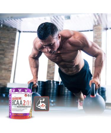 FINAFLEX Pure BCAA 2:1:1 - Fruit Punch 9.7 oz | Boost Strength Recovery & Performance | 30 Servings with Vitamin C - Buy Online on GoSupps.com
