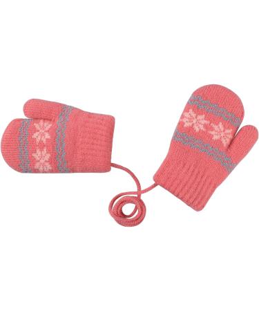 Infant Toddlers Winter Mittens with Dual Plush Layers - Rosy Cute Cartoon Gloves for Baby Girls Boys 0-3 Years - Buy Online on GoSupps.com