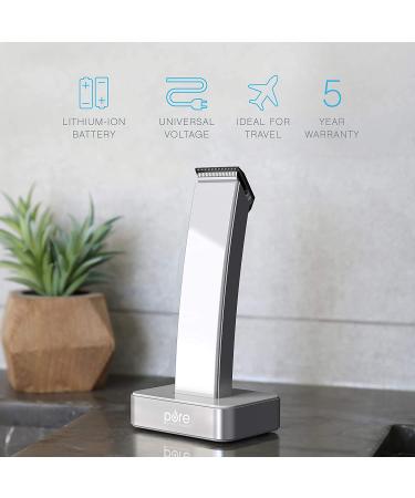 Pure Enrichment TRYM Lithium Rechargeable Beard Trimmer | 11-Piece Grooming Kit with Attachments & Travel Bag - Buy Online on GoSupps.com