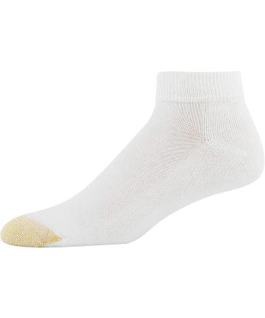 Gold Toe Men's Cotton Athletic Socks 6 Pack - Comfortable & Durable White Socks for Sports | Shop Internationally - Buy Online on GoSupps.com