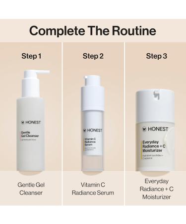 Honest Beauty Get Glowing Bundle | Vitamin C Brightening Serum + Everyday Moisturizer | Improves Skin Tone | Gentle for Sensitive Skin Fragrance Free Vegan | 1 fl oz 1.7 fl oz - Buy Online on GoSupps.com