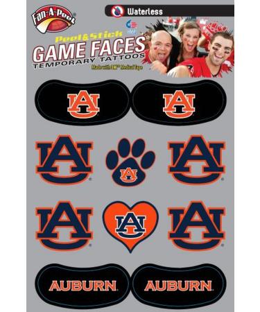 UA Tigers Waterless Peel & Stick Temporary Tattoos   10-Piece Combo