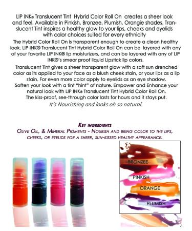 Buy Lip Ink Translucent Tint Hybrid Color Roll On in Plumish - Long-lasting Lip Color for All Skin Tones | International Shipping Available - Buy Online on GoSupps.com