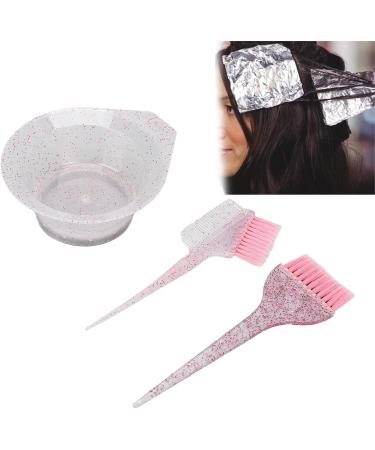 3-Piece Hair Dye Brush and Bowl Set | Pink Hairdressing Tinting Comb Tool for Home Salon - International Shipping - Buy Online on GoSupps.com