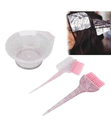 3PC Hair Dye Set - Color Mixer & Tinting Brush for Home & Salon Use | Pink Hair Coloring Comb & Barber Tools - Buy Online on GoSupps.com