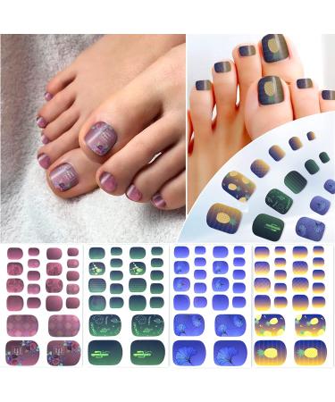Self-Adhesive Toenail Polish Stickers - Color 03 | Nail Art Wraps & Decals for Manicure - Buy Online on GoSupps.com