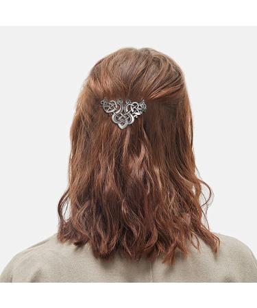 Lurrose Celtic Knot Hair Clip | Vintage Braids Hair Slide Jewelry - Buy Online on GoSupps.com