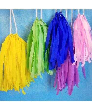 Supla 13 Rolls 355 Yard Party Streamers in Red Green Blue White Black Crepe Paper - Ideal for Birthday & Christmas Decorations - Buy Online on GoSupps.com