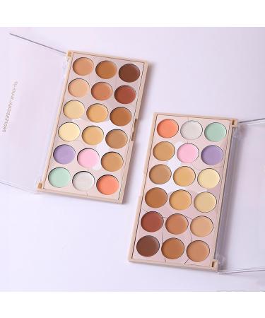  G n rique 18 Color Concealer Palette Full Coverage Waterproof Blendable Cream Formula Multiuse for Contouring Color Correcting Skin Tone Balancing Daily and Professional Makeup 20g - Buy Online on GoSupps.com
