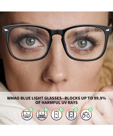 Square Nerd Blue Light Blocking Glasses - Leopard/Black/Transparent/Pink - Non-Prescription Computer Eyeglasses - Buy Online on GoSupps.com