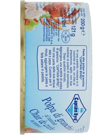 6 x Capitaine Byrd Crab Meat chair de crabe naturelle 200 g + Italian gourmet pulp 400 g - Buy Online on GoSupps.com