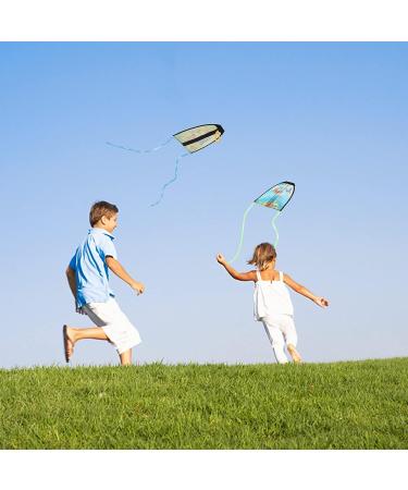 Lewabov Children's Thumb Ejection Kite 2 Pcs - Mini Beach Kite for Kids, Easy to Fly Outdoor Sports Toy - Blue Green - Buy Online on GoSupps.com