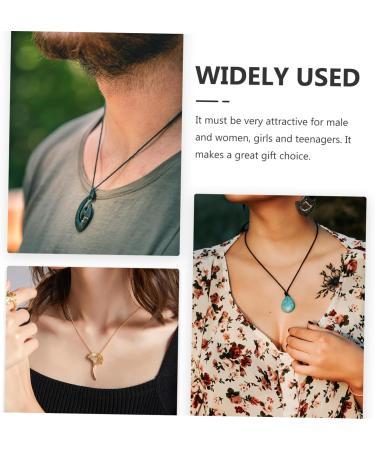 Minkissy 2-Pack Pendant Necklace with Safety Buckle | Crystal Amethyst Party Accessories | Festival Neck Chain - Buy Online on GoSupps.com