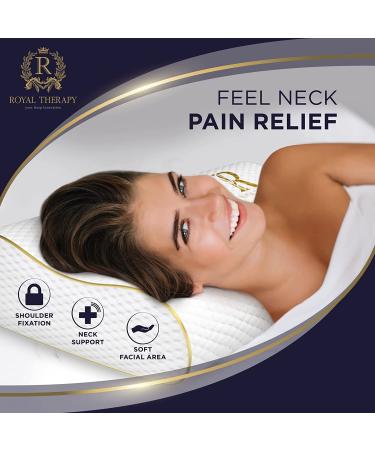 CertiPUR-US Memory Foam Cervical Contour Pillow for Neck Pain - King Size 31 x 14 x 5.1 - Orthopedic Pillow for Side Sleepers - Buy Online on GoSupps.com