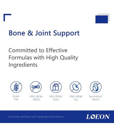 LOEON Bone Fracture Supplement Bone & Joint Support Key Vitamins and Minerals for Bones 60 Capsules - Buy Online on GoSupps.com