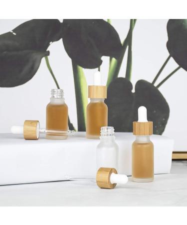 12Pcs 20ml Frosted Glass Dropper Bottles TANOSAN Eco-Friendly Essential Oil Bottles with Eye Dropper and Bamboo Lids Refillable Essence Liquid Cosmetic Containers and 2 Pieces Funnel 20ml/0.7oz - Buy Online on GoSupps.com