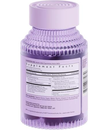 Lemme Play Daily Intimacy Gummies for Women and Men w/Clinically-Studied S7 Nitric Oxide Complex for Healthy Blood Flow Maca Root Goat Weed - Cherry Flavored (60 Count) - Buy Online on GoSupps.com