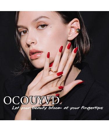 White French Tip Pearl Design Almond Press on Nails | Medium False Acrylic Glossy Stick on Nails for Women - Style11 - Buy Online on GoSupps.com