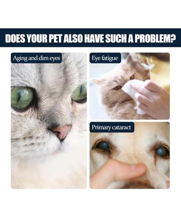 Eye Drops for Dogs & Cats - 10ml | Comfort Relief for Dry Eyes & Itching | 3pcs Progressive Lanosterol Eye Cleaner - Buy Online on GoSupps.com