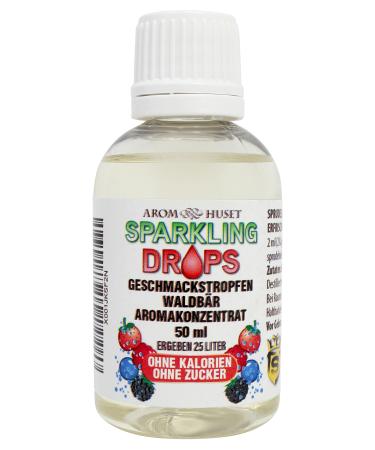 Waldbeeren concentrate drops |1 bottle 50 ml results in 25 liters |Highly concentrated aroma without sugar |For water bubblers |tingling |Finished drink |low in calories |without preservative substances