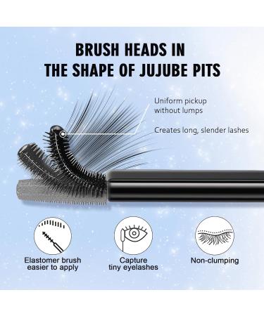 HOUSN 4D Eyelash Mascara waterproof black 10 ml mascara for volume and length smudgeproof tubing mascara natural eye makeup mascara for women - Buy Online on GoSupps.com