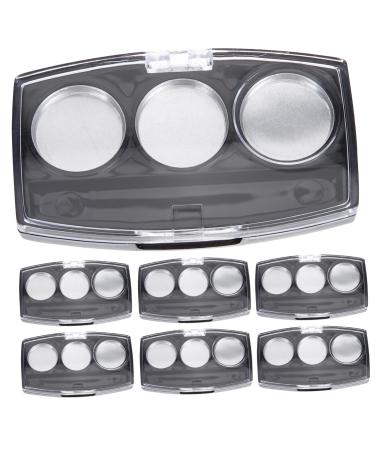 FOMIYES 10pcs Box Makeup Pallet DIY Eyeshadow Pans Empty Lipstick Pallet Eye Shadow Box Pigment Cosmetic Black 7.2x4.2cm