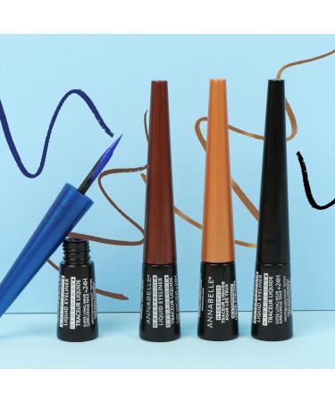 Annabelle Waterproof Liquid Eyeliner Goldy Bronze Precise Application Ultra-Pigmented & Glossy Shades 24H Long-Lasting Waterproof Oil-Free Gluten-Free Vegan Cruelty-Free 3 mL - Buy Online on GoSupps.com