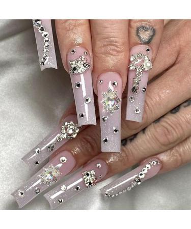 YOSOMK Nail Charms: 30PCS 3D Iridescent Diamonds Rhinestones for Women's Acrylic Nail Art - Buy Online on GoSupps.com