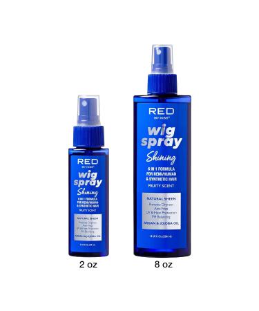 Red by Kiss Wig Spray Extra Shine & Detangling Control for Remy Human Synthetic Hair UV & Heat Protection PH Balance & Long-Lasting Fragrance (2oz Sheen) Sheen 2 Fl Oz (Pack of 1) - Buy Online on GoSupps.com