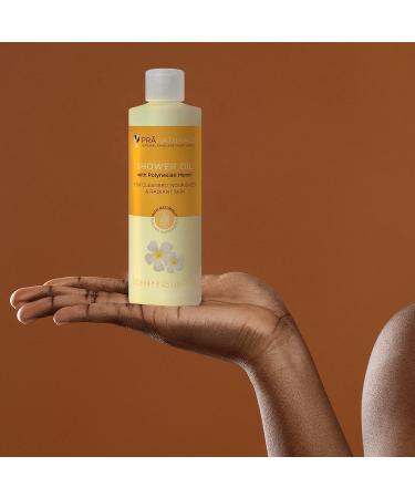 Pranaturals Shower Oil with Polynesian Monoi 250ml - Natural Body Wash Cleanser - Suitable for all Skin Types - Vegan & Cruelty Free - Buy Online on GoSupps.com