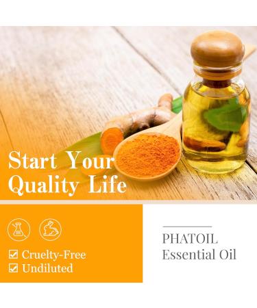 PHATOIL Turmeric Essential Oil 10ML - Pure & Cruelty-Free for Diffusers - Home Aromatherapy - 10.00 ml (Pack of 1) - Buy Online on GoSupps.com