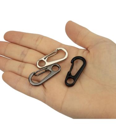 Temlum Mini Carabiner Set - 3.3 cm Aluminum Hooks for Camping Travel & Hiking (10 & 20 pcs) - Durable Key Ring Accessories - Buy Online on GoSupps.com