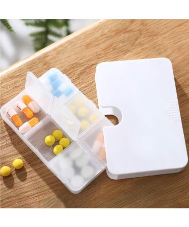 Portable Pill Organizer 6 Compartments - Travel Pill Case for Purse/Pocket - Small Pillbox Dispenser for Medicines & Supplements - 3 Count Pack - Buy Online on GoSupps.com