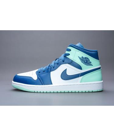 Nike Air Jordan 1 Mid Sneaker - Mystic Navy/Mint Foam-White | Men's Size 11 - Buy Online on GoSupps.com