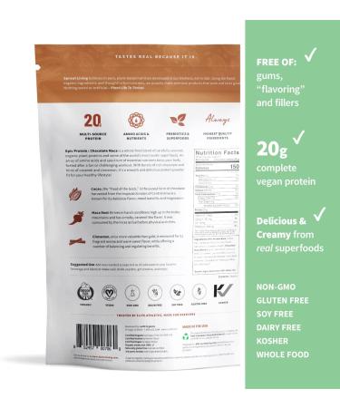 Sprout Living Epic Protein - Organic Chocolate Maca Plant Protein + Superfoods 1 lb - Buy Online on GoSupps.com