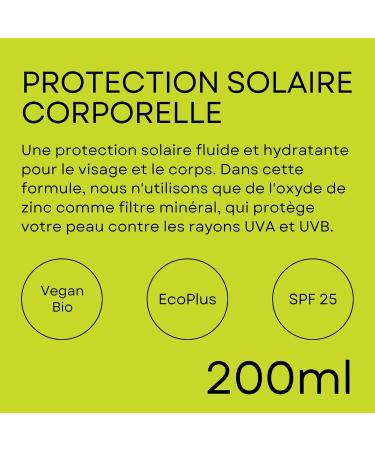  AMAPOLA BIO-COSMETICS AMAPOLA BIO-COSMETICS - Organic Ecological Sunscreen SPF 25 - Natural UV Protection - No White Streaks - Vegan and Certified Organic 200 ml Pack of 2  - Buy Online on GoSupps.com