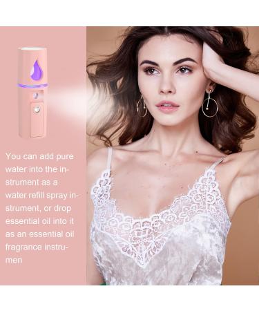 Buy Hortsun Handheld Personal Diffuser - 8 Piece Portable Essential Oil Aromatherapy Diffuser for Office Travel & Car - USB Powered White & Pink - Buy Online on GoSupps.com