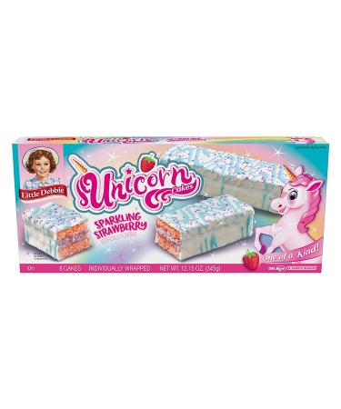 Little Debbie Unicorn Cakes - 48 Individually Wrapped Strawberry Cakes - 8 Count (Pack of 6) - Buy Online on GoSupps.com