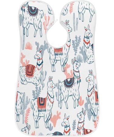 Beard Bib Apron for Men - Non-Stick Waterproof Hair Catcher & Grooming Cape with Funny Alpacas Design - Buy Online on GoSupps.com