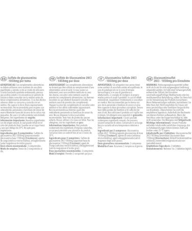 Maximum Strength Glucosamine Sulphate 2KCl | 1858mg Per Serving | 2 x 60 Tablet Bottles 120 Tablets Total | Manufactured in The UK 120 count (Pack of 1) - Buy Online on GoSupps.com