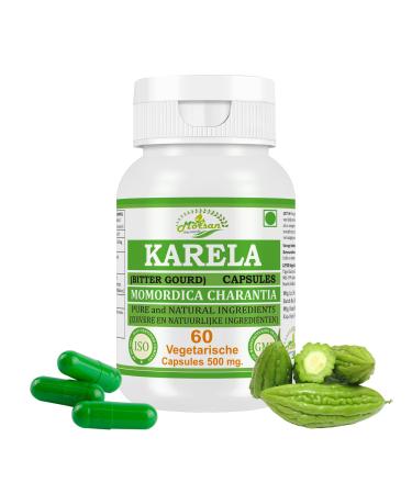 Morsan Nutraveda Karela Capsules 100 pure and natural herbal supplement Supports metabolism detoxification and vitality Ayurvedic wellness 1