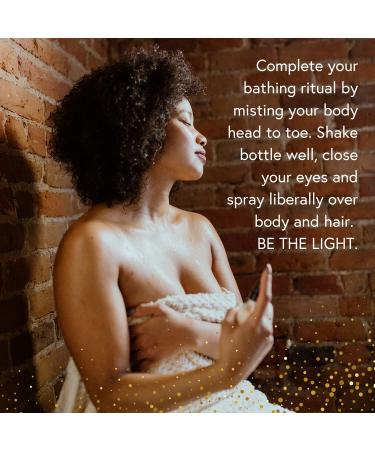 Moon Bath Celestial Body | Shimmering Hair & Body Mist w/Vetiver and Neroli Essential Waters Sparkly Gold Mica. Organic Beauty. No Synthetic Fragrance 2 oz. - Buy Online on GoSupps.com
