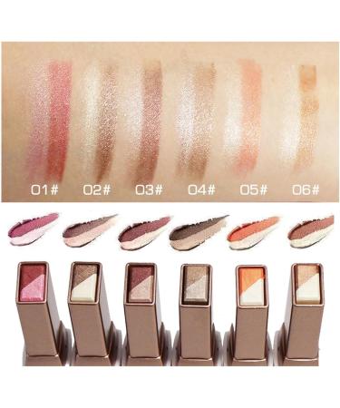 Jerbyroo Glitter Gradient Eyeshadow Stick Portable Two Tone Eyeshadow Gradient Stick DualTone Shimmer Eyeshadow Stick Effortless Glitter Gradients Waterproof & Long Lasting03 Red Brown 03RedBrown - Buy Online on GoSupps.com