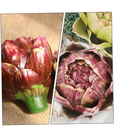 Amosfun Fake Vegetable household Rose wedding shop display artichoke vegetable props silk flower fake fake vegetables decorations wedding ornaments artificial artificial vegetable - Buy Online on GoSupps.com