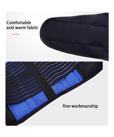 Lumbar Brace Adjustable Lower Back Support - S-6XL Unisex Posture Corrector & Waist Trainer in Blue - Pain Relief & Fitness Tummy Tuck - Buy Online on GoSupps.com