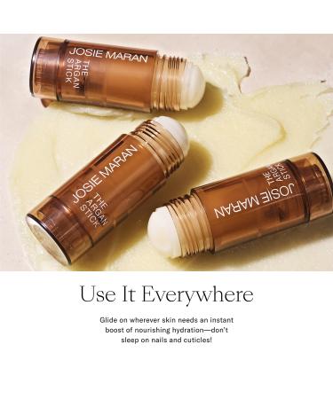 Josie Maran Argan Oil Stick - Vegan Multitasking Body & Face Balm - Radiant Skin & Under Eye Treatment - Antioxidant-Rich Cruelty-Free (10g - Buy Online on GoSupps.com